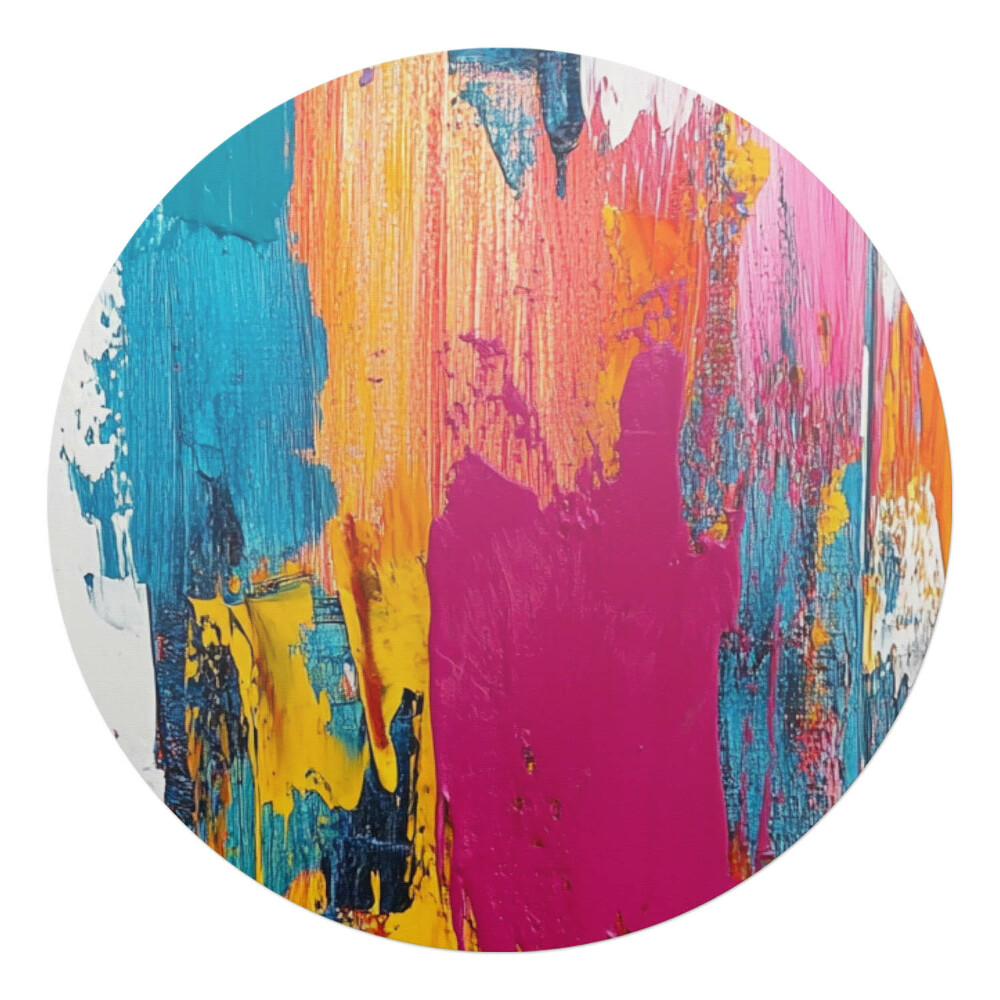 Ochranná podložka pod židli kulatá Abstraktní chaos