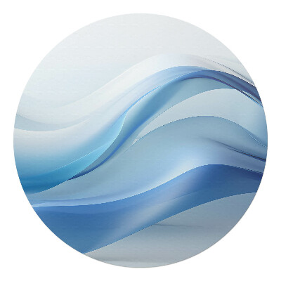 Ochranná podložka na podlahu kulatá Vlnité čáry