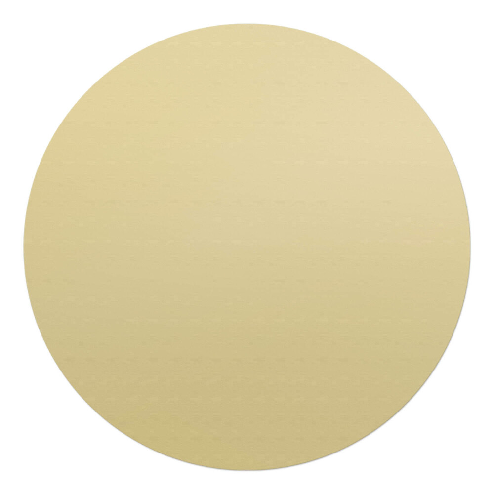 Ochranná podložka na podlahu kulatá Barva pastelově žlutá