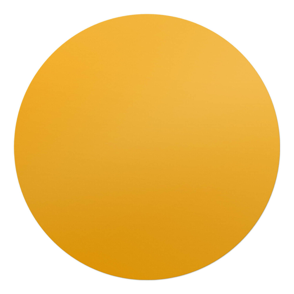 Podložka pod židli kulatá Světle oranžová barva