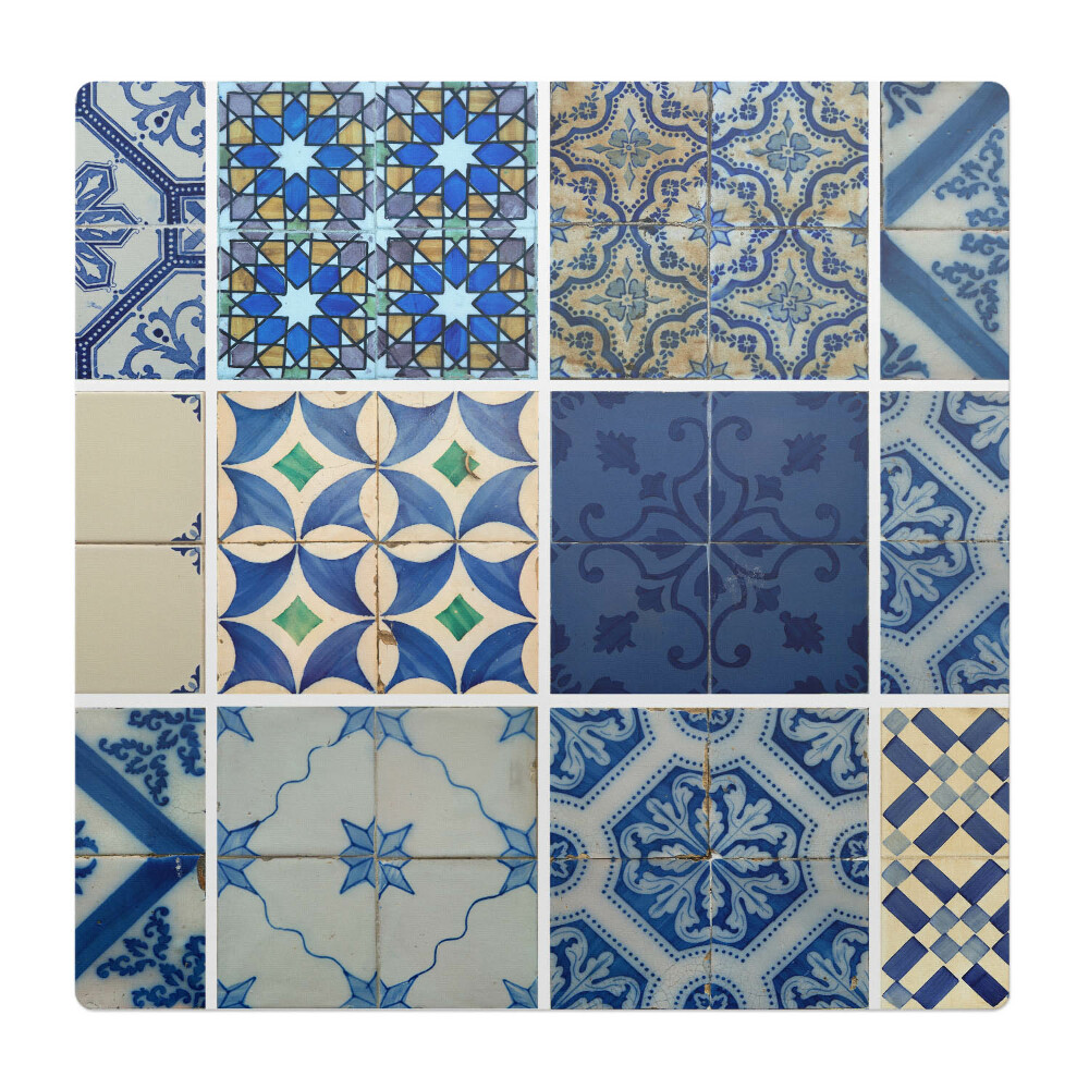 Podložka pod křeslo Dlaždice v retro stylu