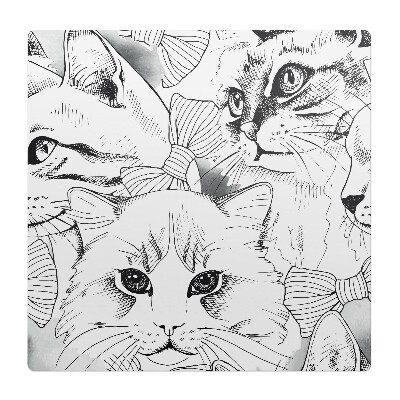 Podložka pod křeslo Kočky s mašlemi