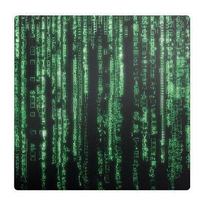 Podložka pod křeslo Padající digitální kód