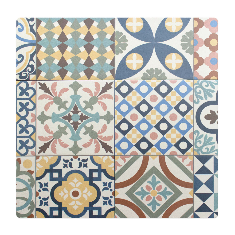 Podložka pod židli Retro vzor dlaždic