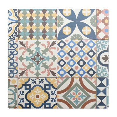 Podložka pod židli Retro vzor dlaždic