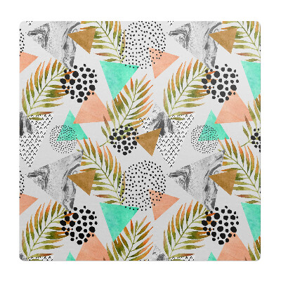 Podložka pod křeslo Geometrické listy