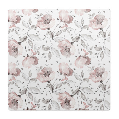 Ochranná podložka na podlahu Vintage květinový vzor