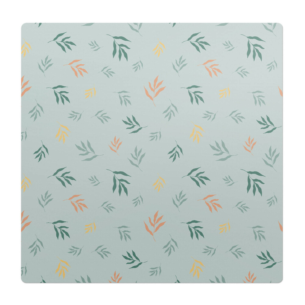 Podložka pod křeslo Listy na pastelovém pozadí