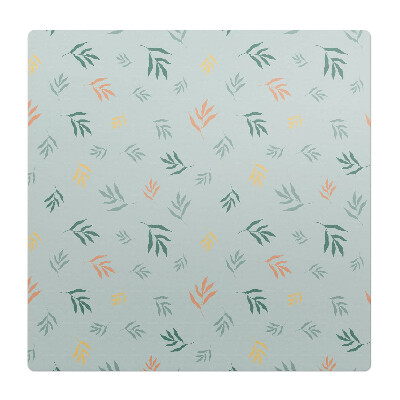 Podložka pod křeslo Listy na pastelovém pozadí