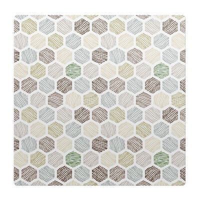 Podložka pod křeslo Šestiúhelníky s pruhy