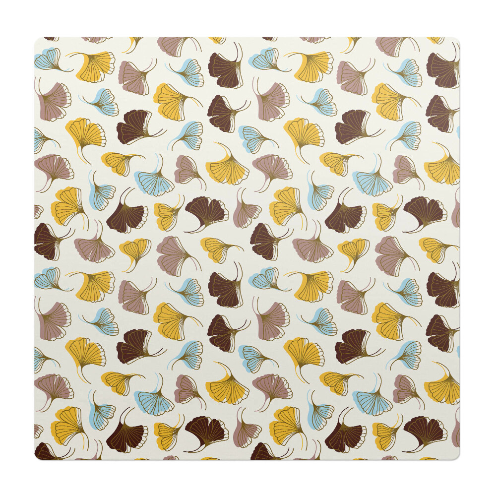 Ochranná podložka pod židli Vzorek listů gingo