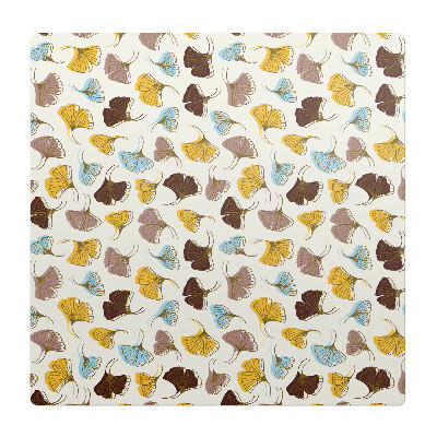 Ochranná podložka pod židli Vzorek listů gingo