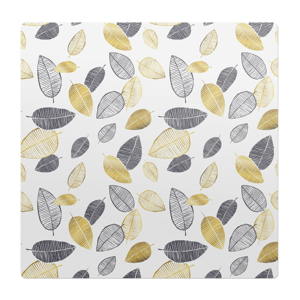 Podložka pod židli Listový retro vzor