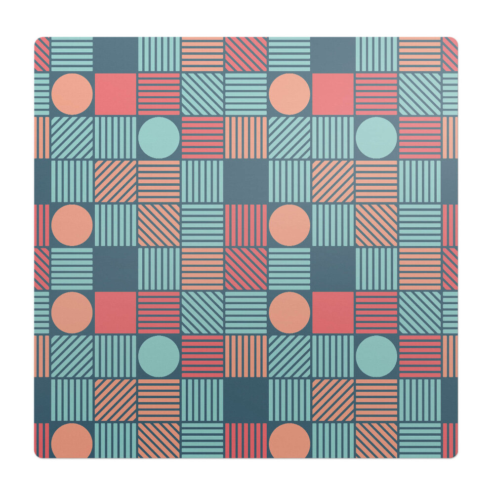 Ochranná podložka na podlahu Geometrický retro vzor
