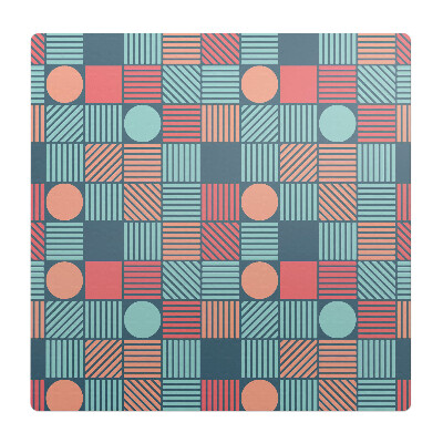 Ochranná podložka na podlahu Geometrický retro vzor