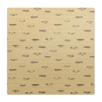 Podložka pod křeslo Retro vzor letadel