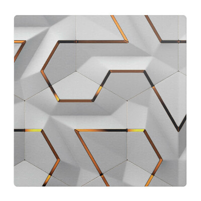 Ochranná podložka pod židli Geometrické šestiúhelníky