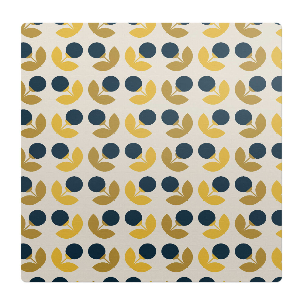 Ochranná podložka pod židli Geometrický květinový vzor