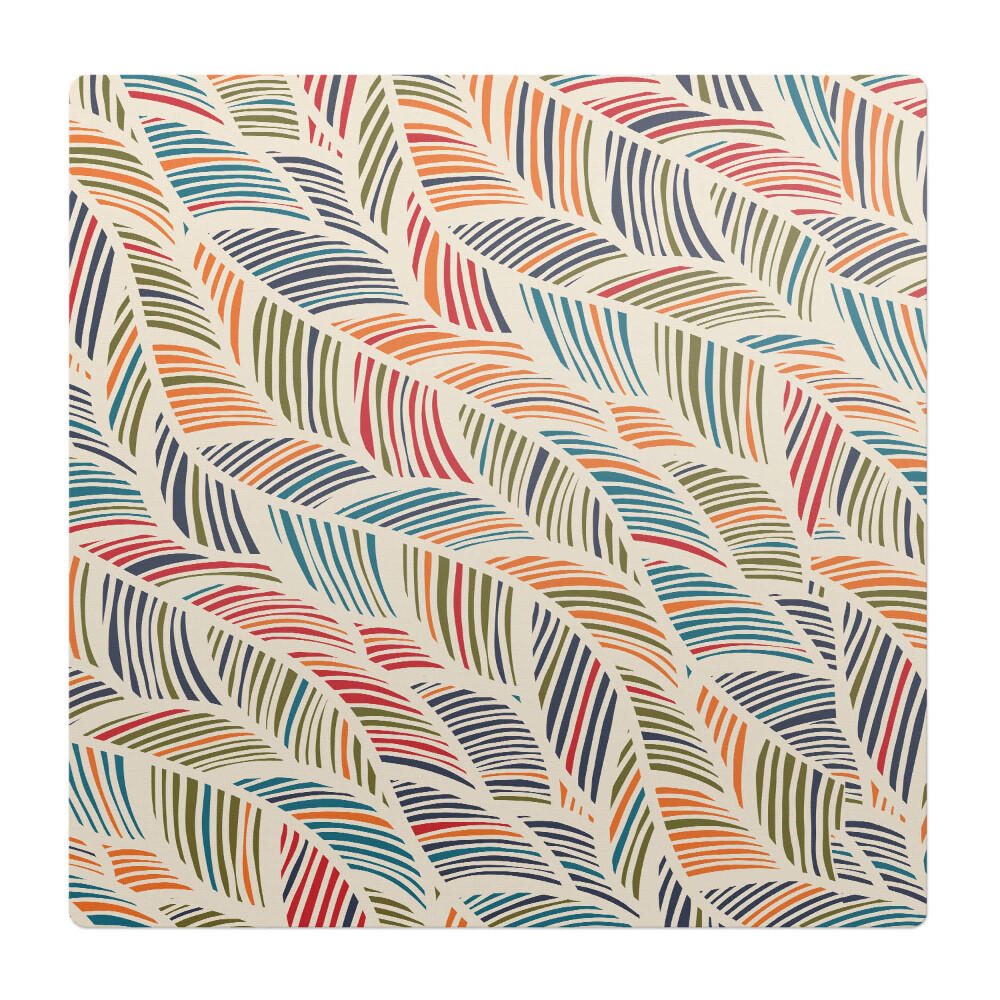 Ochranná podložka pod židli Barevné retro listy