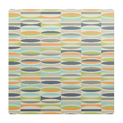 Podložka pod židli Oválný retro vzor