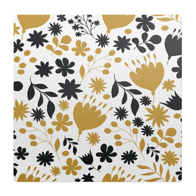 Ochranná podložka pod židli Retro květinový vzor