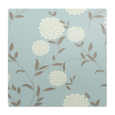 Ochranná podložka na podlahu Retro květinový vzor