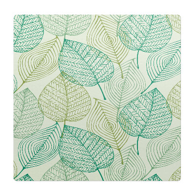 Podložka pod židli Vzorované listy