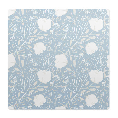 Ochranná podložka pod židli Retro květinový vzor