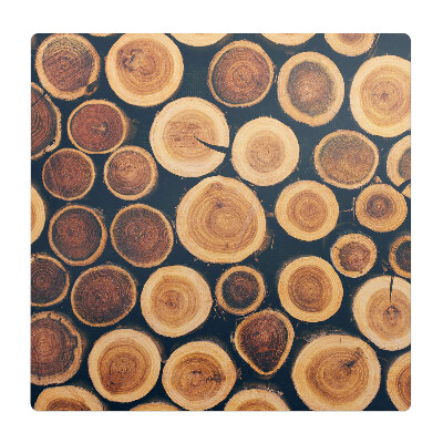 Podložka pod židli Dřevěné kruhy