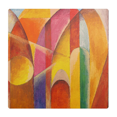 Ochranná podložka na podlahu Barevné abstraktní oblouky