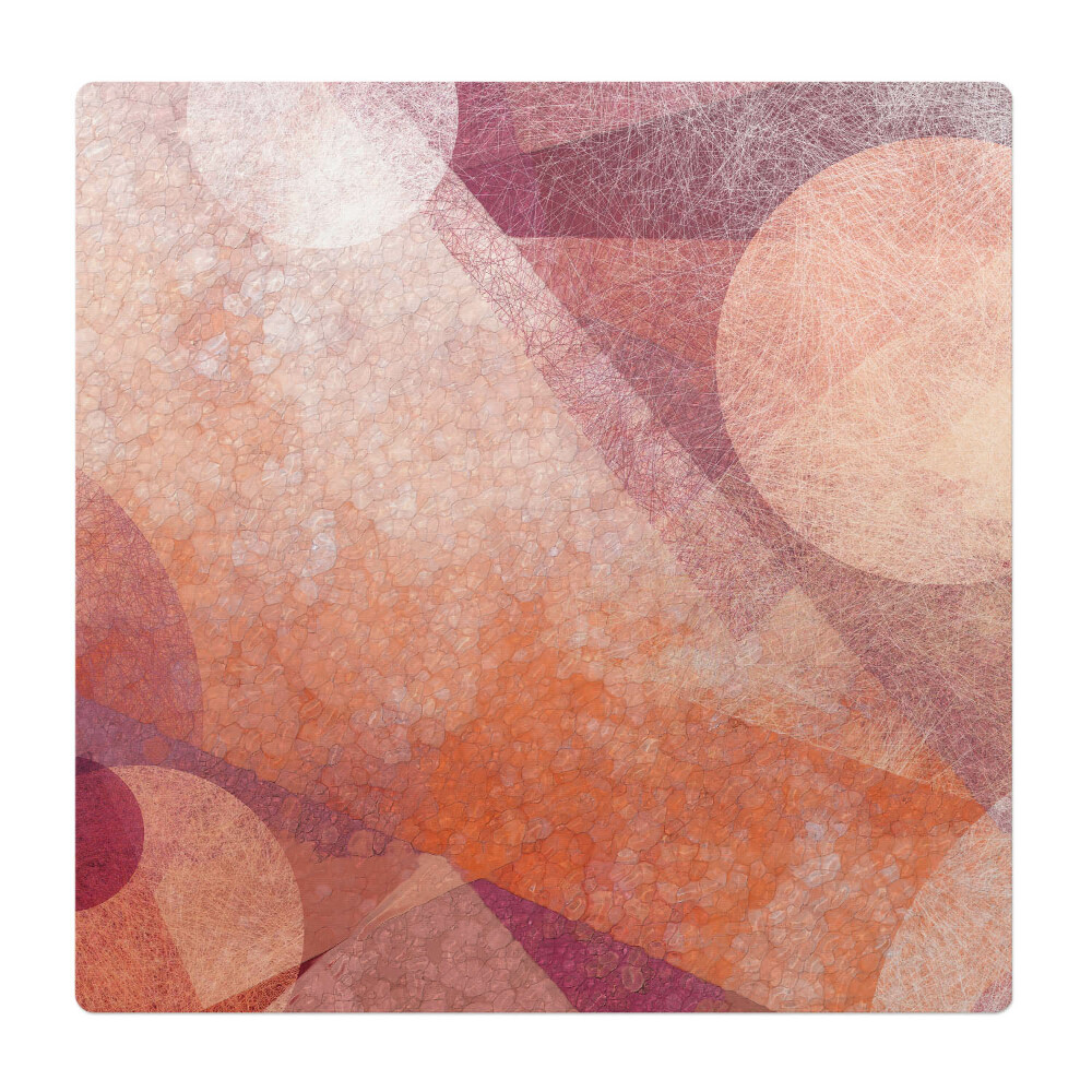 Ochranná podložka pod židli Abstraktní kruhy