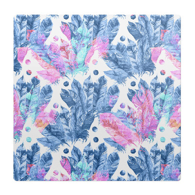 Podložka pod židli Peří a tečky