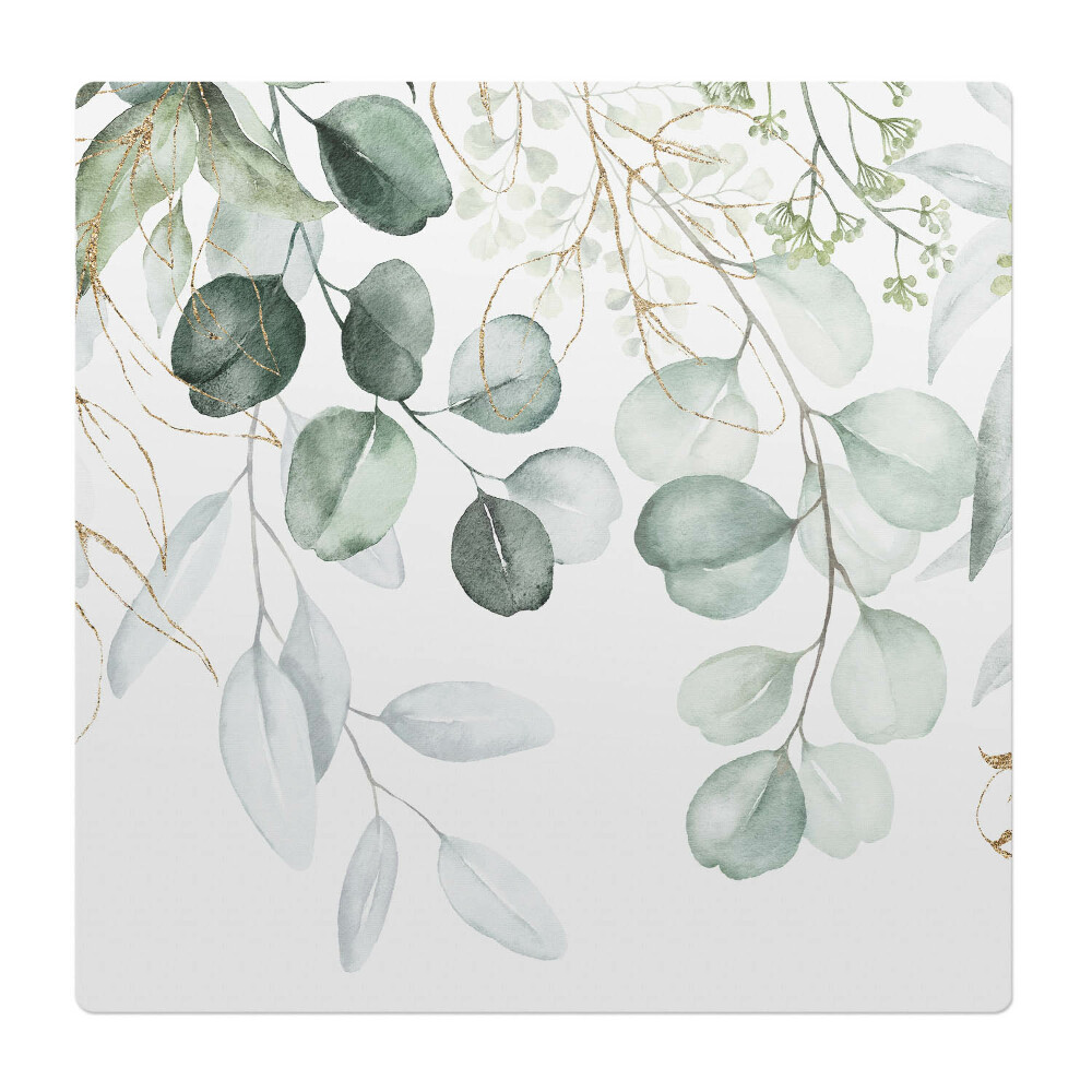 Podložka pod křeslo Akvarel listí větvičky