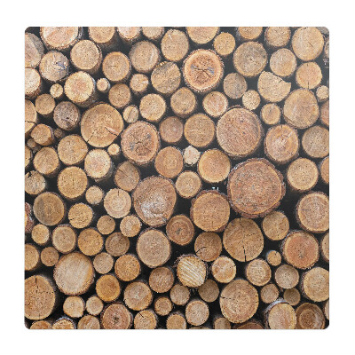 Ochranná podložka pod židli Hromady dřevěných polen