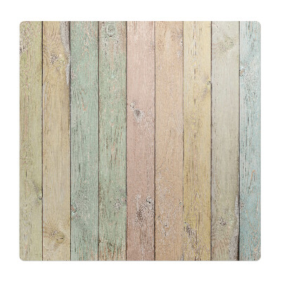 Podložka pod židli Pastelové vertikální desky