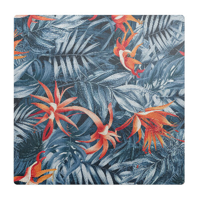 Ochranná podložka na podlahu Exotické listy a květy