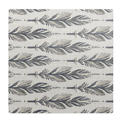 Podložka pod židli Peří v horizontálním uspořádání