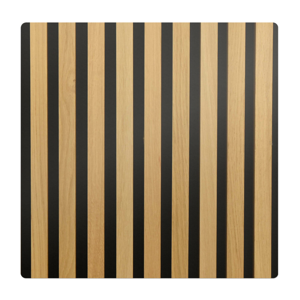 Podložka pod židli Svislé pruhy ze dřeva