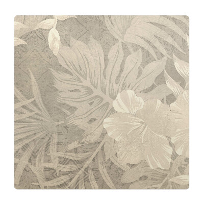 Ochranná podložka na podlahu Tropické listy retro