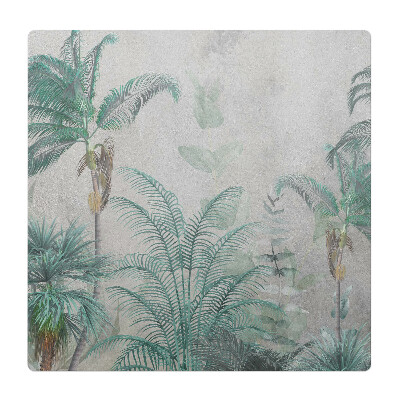 Podložka pod křeslo Palmy na pastelovém pozadí