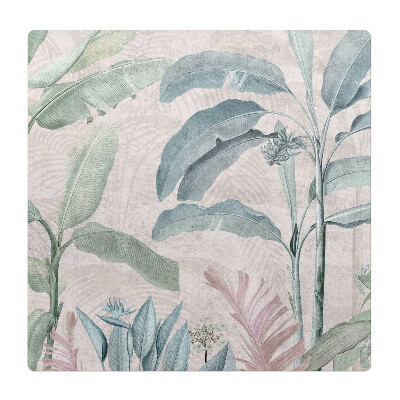 Podložka pod židli Exotické listy