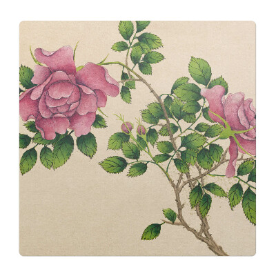 Ochranná podložka pod židli Kytice růží retro