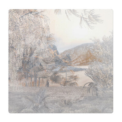 Podložka pod židli Pastelová krajina přírody