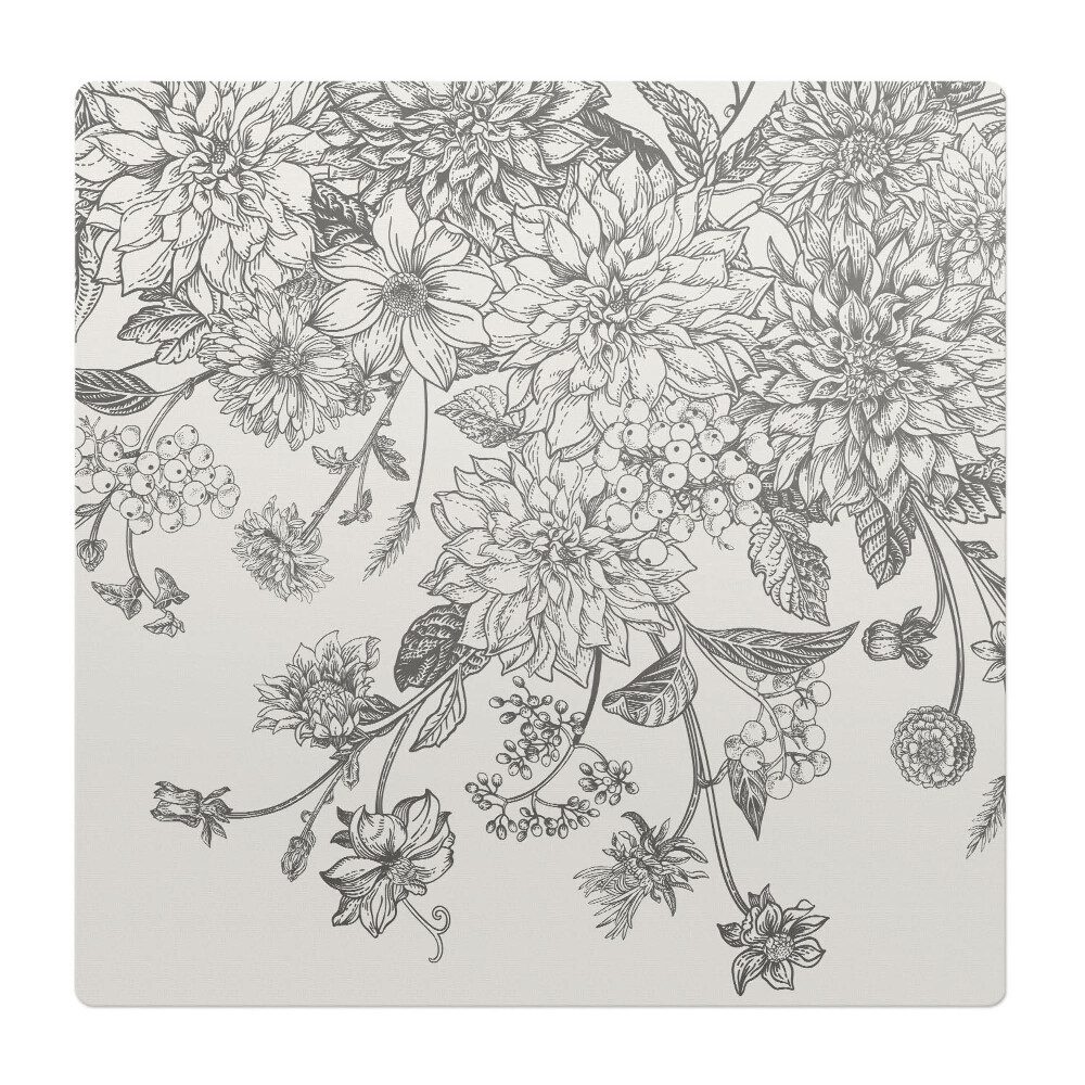 Podložka pod křeslo Vintage květinový vzor