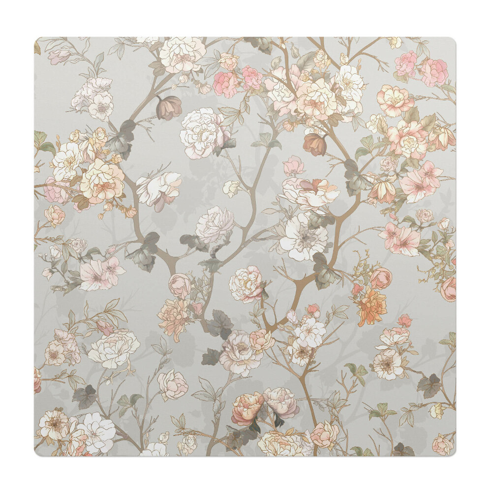 Ochranná podložka pod židli Květinový ornament