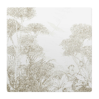 Ochranná podložka pod židli Křehké tropické stromy