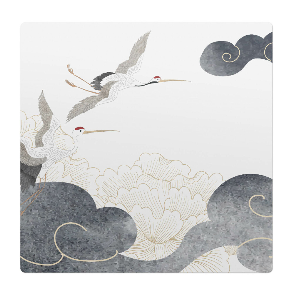 Ochranná podložka pod židli Jeřáby a mraky