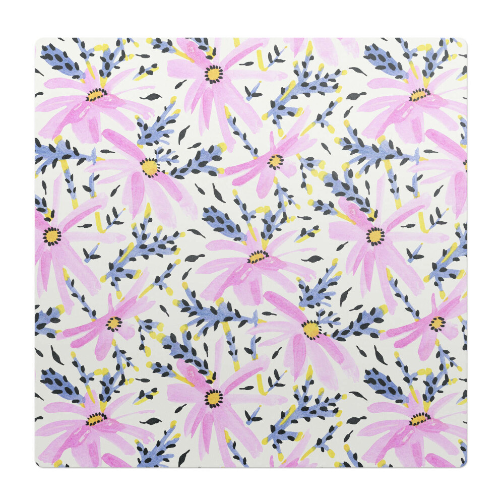 Podložka pod židli Květinový pastelový vzor