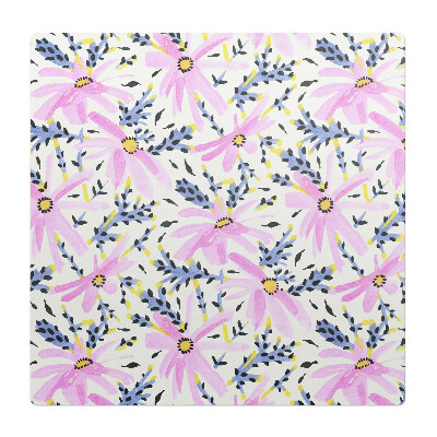 Podložka pod židli Květinový pastelový vzor