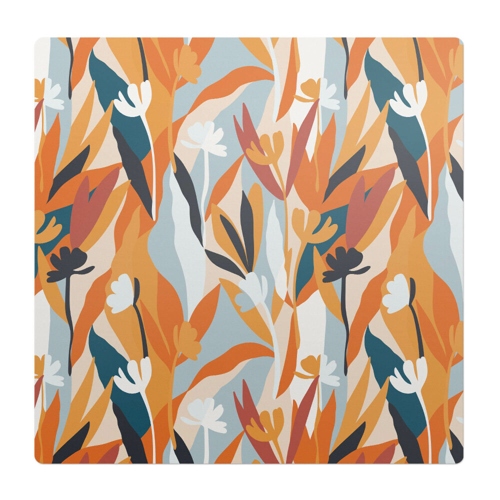 Ochranná podložka pod židli Abstraktní listy